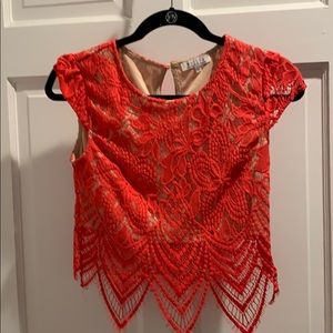 Red lace 2 piece